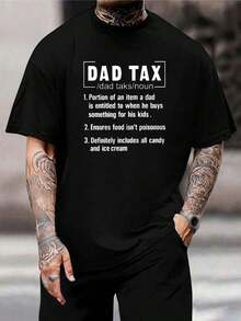 Camiseta divertida de papá - Camiseta con definición de impuesto de papá para el Día del Padre, regalo de cumpleaños, regalo para papá nuevo, ropa divertida de papá, mejor regalo para hombres que aman los chistes de papá, crianza de los hijos - Negro - Ver 1