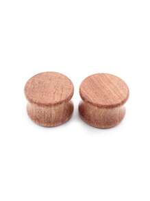 2 Peças Plugues e Túneis de Madeira, Expansor de Orelha, Plugues de Madeira Natural, Túneis, Tamanhos 6mm-20mm, Túneis de Carne, Joias Corporais, Piercings