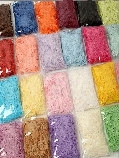 1 Pack, 50g Raffia Grass Gift Box Filler, Creative Filler Grass, Suitable For Birthday, Wedding And Bridesmaid Gifts, Crinkle Paper Shreds, Craft Confetti Raffia Paper Filler, Easter Gifts, Birthday Party Decor