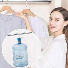 Extendable Stainless Steel Wardrobe Rail -Adjustable Clothes Hanging Rod, Rust-Proof For Bathroom, Balcony & Wardrobe (47-80cm/68-120cm) - Silver - View 5