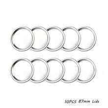 10/20PCS Canning Lids Leak-Proof Split-Type Regular/Wide Mouth Mason Jar Lids Tinplate Jar Caps Storage Bands