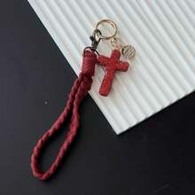New Clay Rhinestone Pendant Bag Charms, Personalized Bow Cross Heart Lip Pattern Backpack Hanging Ornaments For Women