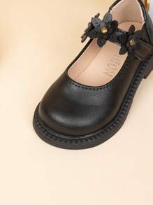 Zapatos de princesa cómodos con decoración de flor linda y elegante para niños, para primavera/otoño