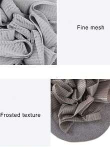 1 件装家用去角质浴巾，成人男女通用擦洗手套，用于清洁和去除污垢 - 彩色 - 查看 4