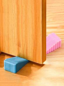 3pcs Silicone Door Stopper, No Drill Necessary Door Stoppers, Universal Type Door Stop, Safe Door Sucker, Anti-Collision, Anti-Pinch Protection, Door Holder