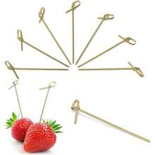 Juego de 200/100/50/10 piezas de pinchos creativos con diseño de frutas, palitos de bambú, cactus y corazones/bolas de cristal, pinchos decorativos elegantes para pasteles, aperitivos, frutas, adecuados para diversos eventos y fiestas