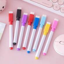 Marcadores coloridos laváveis e apagáveis à base de água, criativos e apagáveis para alunos, professores, quadros brancos, pranchetas, materiais escolares, volta às aulas