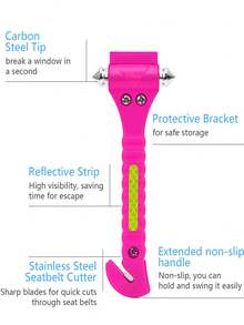 Dual-Headed Car Emergency Escape Hammer, Metal Auto Hammer For Rapid Rescue & Window Breaking, Car Tool