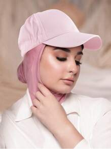 1pc Fashion Visor Cap With Tie Band, Baseball Cap, Headscarf Cap, Suitable For Casual, Party, Gathering