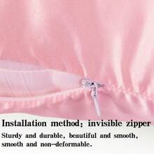 2 Pcs Zippered Toddler Pillowcases, 100% Brushed Microfiber 13x18 Pillowcases - Pink - View 3