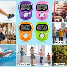 电子手指计数器，数字显示计数器，手动响片，手持式数字计数器，用于编织、高尔夫、钓鱼、学校、体育赛事 - 彩色 - 查看 8