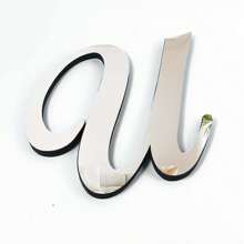 Pegatinas decorativas de espejo acrílico tridimensional de 20 cm, con contorno de letras cursivas dinámicas de tres colores: oro / plata / negro. Diseño autoadhesivo y extraíble para crear fácilmente una escena destacada de fiesta de cumpleaños: collage "Feliz cumpleaños" en el espejo de la pared trasera. Decoración de pared, decoración de habitación, espejo de pared, espejo para habitación, decoración del hogar, decoración del baño, decoración de la sala de estar