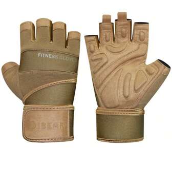 Motorcycle/Bicycle Riding Gloves, Half Finger Fitness Gloves For Dumbbell, Kettle Bell, Weight Training, Unisex For Outdoor & Indoor Use