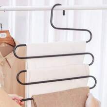 Stainless Steel Multifunctional Magic S-Type Multi-Layer Pants Rack Pants Hanger Wardrobe Organizing Rack Pants Hanger With