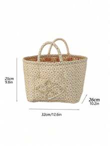 1 pieza Cesta de almacenamiento con estampado floral todo sobre acolchado, cesta de lavandería de gran capacidad, cesta de aperitivos, bolsa de almacenamiento portátil plegable con asa para mujeres y niñas, cesta de almacenamiento desmontable para cosméticos, juguetes, cuidado de la piel, maquillaje, multiusos, organizador de cosméticos, decoración del hogar, sala de estar, dormitorio, baño, artículos esenciales para el dormitorio - Multicolor - Ver 11