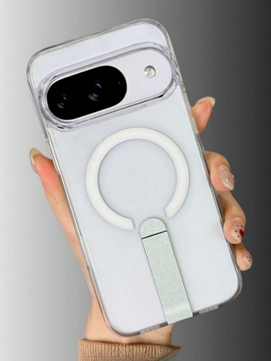 1个磁吸式手机壳，兼容Pixel 9A/9/9 Pro/Pixel 9 Pro XL/10/10 Pro/10 Pro XL，半透明背板，防震、防水、防摔、防刮擦 - 白色 - 查看 1