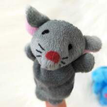 圣诞装饰 10 件/套手指木偶双层带脚动物毛绒玩具作为讲故事助手礼物，适合婴儿、婴儿助手、手偶套装、婴儿娃娃床