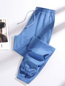 Pantaloni della tuta da donna con tasche e coulisse, pantaloni della tuta da ginnastica per il tempo libero e l'allenamento