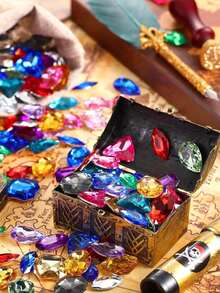 1/10/50/100 件潜水和泳池宝石玩具、泳池玩具、男孩女孩玩具、海盗宝藏亚克力宝石，适用于儿童沐浴、泳池游戏和派对装饰 | 多色假钻石，用于寻宝乐趣、侏罗纪恐龙、海洋动物、钻石戒指、女孩高跟鞋和角色扮演玩具 - 多顏色 - 查看 11