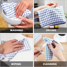 New Oeleky 100% Cotton Kitchen Dish Cloths For Washing Dishes, 12x12 Inches Dish Rags, Absorbent Kitchen Cloths Pack Of 8, Quick Drying Cleaning Cloths (Mix-3, 12"X12") - Mix-3 12"x12" - View 4