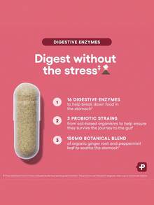 Digestive Enzyme Probiotics Combination-Digestive Enzyme Probiotics-Rich In Multiple Enzymes And Probiotic Strains-Organic Ginger Root And Mint Leaf Mixture-Soothing Stomach-Improving Intestinal Tract - Khác - Xem 3