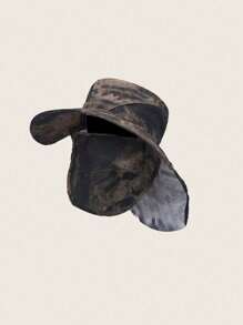 1pc Unisex Anti-UV Sun Protection Sun Hat With Neck Cover, Breathable Fishing, Hiking, Outdoor Hat, Windproof Wide Brim, Spring/Summer