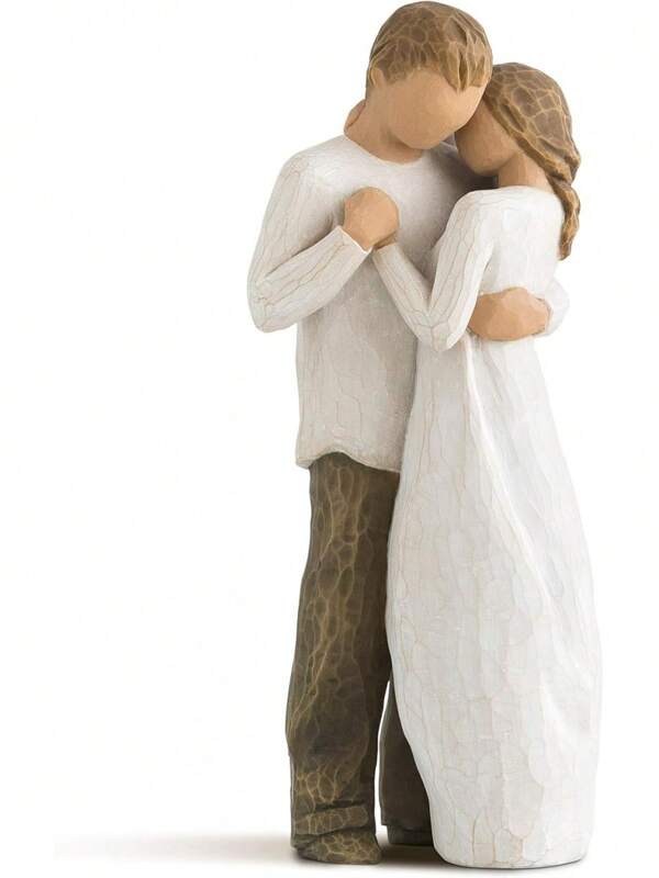 Sculpture sur bois imitation couple amoureux, ornements intimes, artisanat en résine, décoration d'intérieur