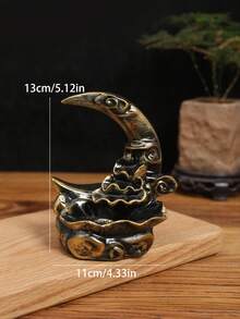 1pc, Moon Backflow Incense Holder,Waterfall Incense Burner,Resin Hand-Made Incense Fountain Burner With Backflow Incense Cones, Aromatherapy Home Decoration Yoga, Aromatherapy Home Decoration Gifts Birthday Graduation E-I-D - Black - View 8