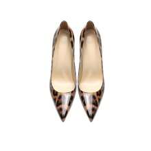 Classic And Fashionable Pointed Stiletto Heels With Leopard Print Show Feminine Charm - Leopard Print 10CM [Standard Edition] - View 2