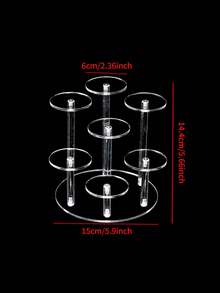 1 chiếc kệ nhiều tầng bằng Acrylic trong suốt đựng nước hoa, mỹ phẩm, đồ sưu tầm dạng hộp, giá để đồ đa năng - Trong sáng - Xem 6