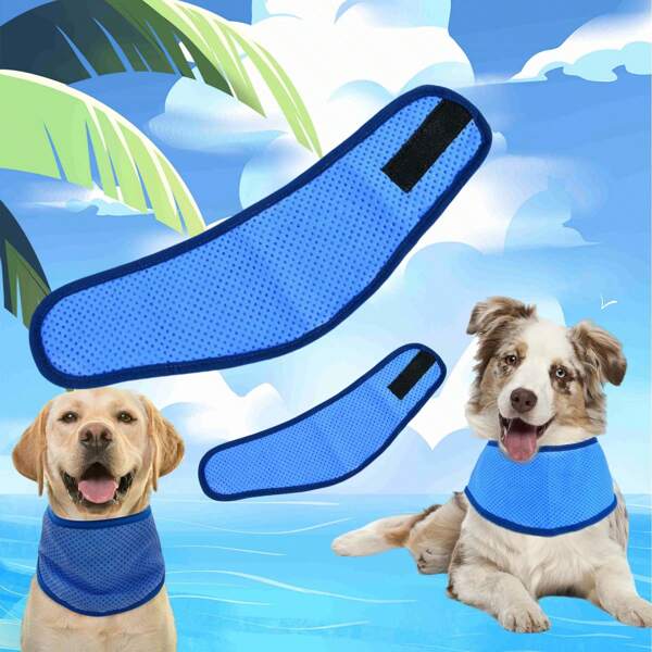 A Simple Pet Cooling Garment - A Cooling Neckerchief For Cats And Dogs, A Summer Cooling Scarf, A Cooling Headscarf For Relieving Heat And Refreshing The Body. Suitable For All Body Types.