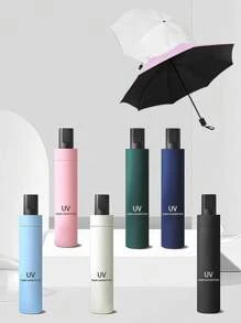 1 pezzo Ombrello multifunzione per protezione solare e dalla pioggia, adatto per ombreggiare all'aperto, viaggi ed estate, offre protezione solare e UV, un regalo perfetto per amici e familiari, rinfrescante per l estate, spiaggia, viaggio