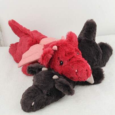 38cm Plush Dragon Doll, Dragon Plush Doll, Children's Birthday Party Gift, Decoration, Cupcake Topper, Small Plush Flying Dragon, Sitting Dinosaur Plush Doll