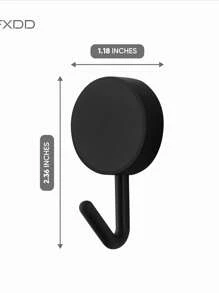 1-Piece Set Of No-Hole Colorful Hooks/Clothes Hangers - Cute And Strong Adhesive Hooks - Wall Mountable Sticky Hooks - Solid Color Round Mini Hooks