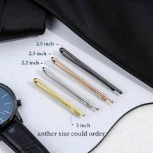 1 Stück/4 Stücke hochwertige koreanische Stil Kupfer Krawattenklammern, modische Herren Formal Business Silber Schwarz schmale Krawattenklammern, Hochzeit
