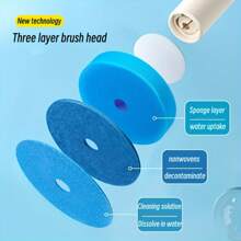 1 Set Disposable Toilet Brush Accessories, Strong Stain Removal + Long-Lasting Fragrance, Disposable Toilet Brush Head, Bathroom Supplies