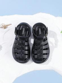 Annil Zapatos para niños, sandalias deportivas para niñas, zapatos de princesa para primavera y verano, zapatos romanos de suela blanda para uso exterior