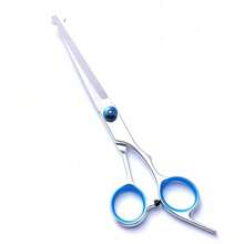 6 Pieces Professional Pet Grooming Scissors Set, Stainless Steel Dog And Cat Hair Thinning Shears With Downward Curved, Straight, Upward Curved Scissors And Comb, Ambidextrous Use