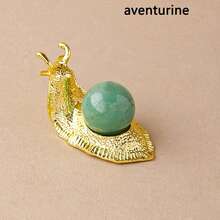 1pc Natural  Snail Gemstone Amethyst Healing Reiki Crystal Home Desk Delicate Ornament Decor Gifts - Snails - View 18