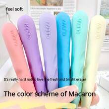 6PCS Large Macaron Creative Color Eraser Set - Great For Office Use, Clean And Markless Pencil Eraser, Drawing Eraser | Drawing Eraser | Smooth Grip Eraser Back To School - Multicolor - View 2