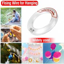Clear Fishing Wire, Acejoz 656FT Fishing Line Clear Invisible Hanging Wire Strong Nylon String Supports 40 Pounds For Balloon Garland Hanging Decorations