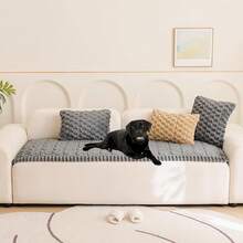 Mivnue Pet Couch Cover, Couch Covers For Dogs, Washable Dog Sofa Covers Couch Protector, Fuzzy Non Slip Couch Slipcover Pet Friendly (Brown, 27.6" X 59.1") - 灰色 - View 2