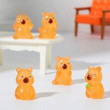 10/20 piezas Mini figuras de resina de Carpinchos, luminosos que brillan en la oscuridad, pequeñas figuras divertidas de Carpinchos, miniaturas de resina de Carpinchos, personajes de dibujos animados pequeños de Carpinchos para decoración del hogar, coche, oficina, fiestas de adolescentes (color aleatorio) - Multicolor - Ver 9