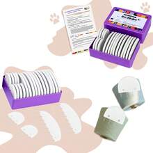 20 件针织阻挡针套件 - 不锈钢针织阻挡梳，4/8 爪阻挡梳，用于阻挡针织、钩针、蕾丝、缝纫、编织、针织固定修剪、DIY 手工项目、钩针配件、针织用品、DIY 工具 - 橢圓形 - 查看 6