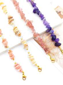 1pc Colorful Women's Natural Stone Bracelet