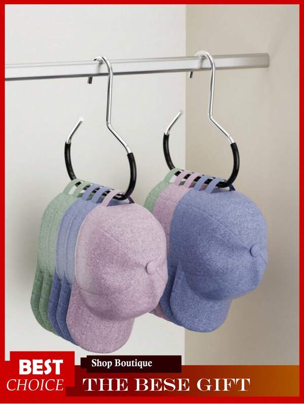 5 pezzi Organizer per cappellini da baseball, Portacappelli per cappellini da baseball, Appendiabiti per armadio, Appendino organizzatore per cappellini da baseball, Grucce per cappotti, Organizer per armadio, Decorazione da camera da letto, Accessori per la casa (3 pz/1 pezzo)