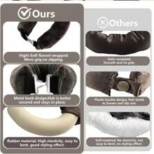 3/4/5Pcs Hair Rollers Set, Satin Heatless Curling Set - Hair Rollers, Headband Hair Curlers & Hot Rollers, To Sleep In, High Resilience Rubber Filling, Softer ,Hair Styling Tools