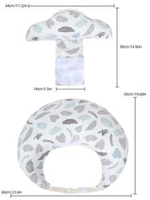 1个大号婴儿哺乳枕，多功能孕妇哺乳枕，防吐奶新生儿枕，柔软舒适，升级版舒适哺乳枕，新生儿必备，男女宝宝皆宜，四季皆宜的完美礼物 - 羽毛款 - 查看 2