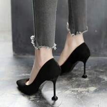 Women Pumps - 黑色升級版9CM跟高 - 查看 6