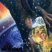 New Fowocu Funny Cat Dinosaur Shower Curtain Fun Cool Colorful Space Cats Shower Curtains For Bathroom Fantasy Galaxy Universe Anime Kids Waterproof Fabric Bath Curtain Dr 72 X 72 Inch - 紫色 72 英吋寬 x 72 英吋長(1 包) - 查看 6
